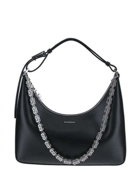 Moon cut out leather handbag Givenchy Black in Leather